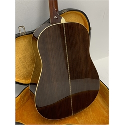 Crafter TR060 VLS-V Southern Jumbo acoustic guitar, violet sunburst gloss, rosewood back and sides, in carrying case