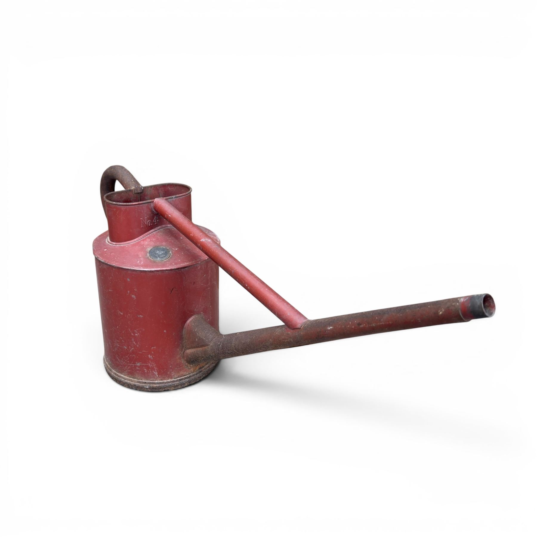 Eight early 20th century galvanised watering cans