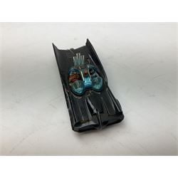 Twenty unboxed and playworn die-cast models including Dinky Guy van Golden Shred, Buick Riviera, Austin A105, Hillman Imp etc; Corgi Batmobile, Monkeemobile, Man From Uncle Oldsmobile Super 88, Airborne Caravan, Ford Mustang etc; Spot-On Humber Super Snipe Estate car; Schuco Micro Racer 1038 clockwork Mercedes 220S etc