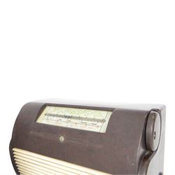 Mid 20th Century bakelite Ekco type U76 radio receiver and Raymond Electric Ltd speaker 