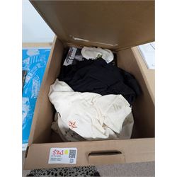 Collection of music memorabilia, including signed Peter Hook memorabilia, Status Quo, Rolling Stones, Neil Diamond, Joy Division tshirts, posters, books, etc