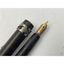 Five Waterman's fountain pens, to include Ideal, 152V, 701 etc, four with 14ct gold nibs