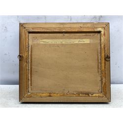 B Woolley (Northern British 20th century): 'Winter in the City - Manchester', oil on canvas laid on to panel signed and dated '77, 23cm x 28cm