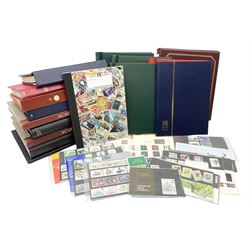 Great British and World stamps, including Queen Elizabeth II mint pre-decimal issues, small number of presentation packs, Cuba etc, housed in various albums and stockbooks, in one box
