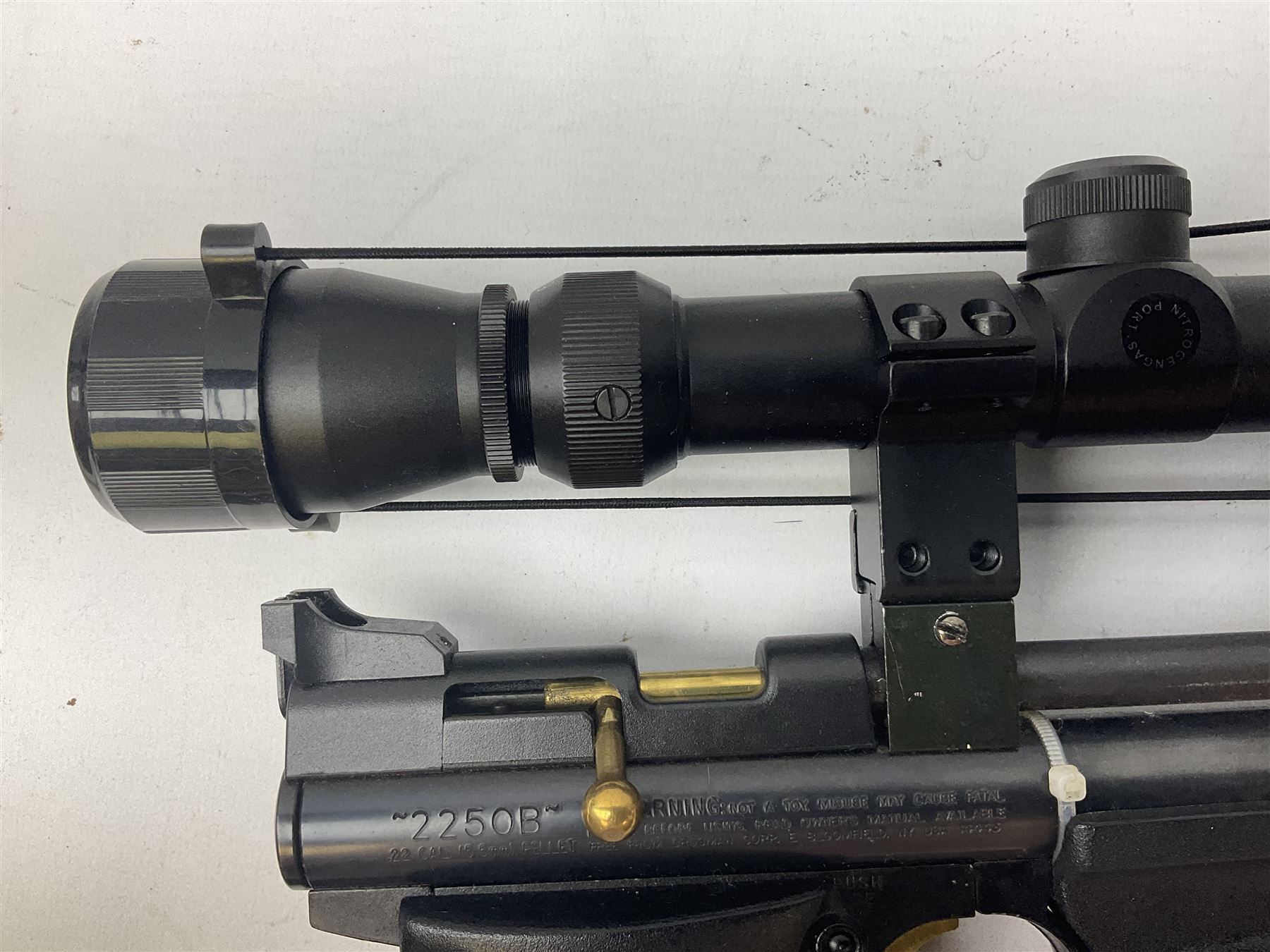 Crosman Air Guns Model 2250B .22 CO2 air rifle, with sound moderator