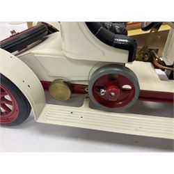 Mamod SA1 ‘Steam Roaster’ live steam car in cream and red, with original box 