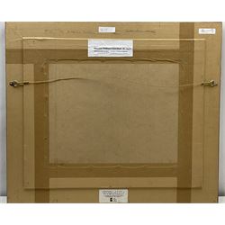 Maurice William Crawshaw (British 1947-): 'The Butterfly Hunters', acrylic on board signed, titled verso 34cm x 44cm