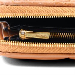 Mulberry - ‘Softie 8 Card Zip Around’ wallet in Tobacco Brown quilted Nappa leather, with gold-tone Postman’s Lock detail and zip-around fastening, the fitted interior with eight card slots, note compartments and central zipped coin pocket, with original product tag and box