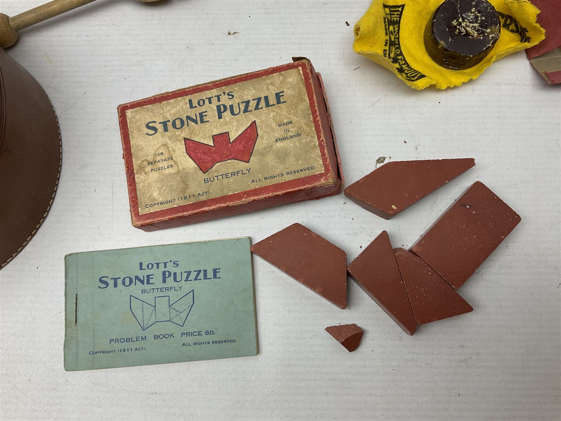 Silver and mother of pearl folding fruit knife together with a similar silver folding button hook, 19th century surgical knife in tortoiseshell cases by Krohne & Sesemann and three Hohner harmonicas, quantity of vintage child's games and toys to include cards, puzzles and misc, Rudyard Kipling, Wood's Illustrated Natural History, Twenty Poems from Rudyard Kipling First published in 1918 Methuen & Co Ltd, London, 1958 Observer cutting etc 