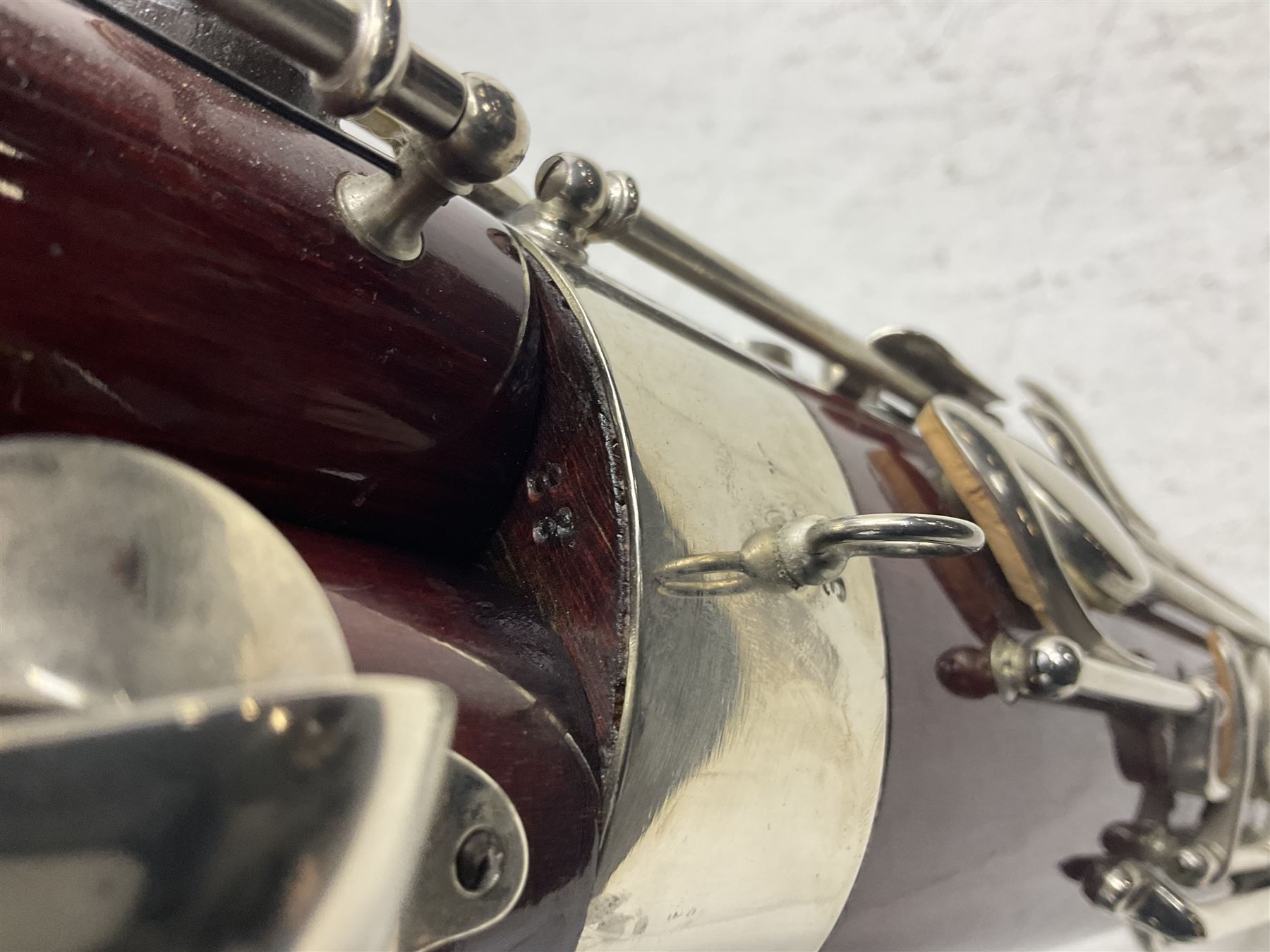 Lafleur bassoon imported by Boosey & Hawkes from Czechoslovakia, serial no.8 2600; in fitted hard carrying case with crooks and accessories