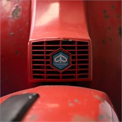 1979 Piaggio Vespa 200 Scooter

• Registration: TVY 25T
• Date of first registration: 1979
• Engine: 197cc petrol
• Odometer reading: 9,960 miles
• Colour: Red
• V5C: Present
• Keys: One

A 1979 Piaggio Vespa 200, registered TVY 25T and finished in red. Powered by a 197cc petrol engine, the scooter displays 9,960 miles on its Veglia Borletti odometer, although this mileage has not been independently verified.

The Vespa 200 is one of the larger-capacity models in the classic Vespa range, combining the marque’s distinctive pressed-steel construction with a practical 197cc engine and traditional handlebar gear change.

This example is presented in largely original and unrestored condition, retaining its period bodywork, Piaggio and Vespa badging, original-style controls and Yankee-branded dual seat.

The scooter shows extensive age-related wear throughout, including paint loss, scratches, surface corrosion and deterioration to the bodywork, including a perforation to the inner legshield.

This vehicle forms part of the Estate of the Late John Sills and is offered for sale by the Executors, confirming a genuine reason for sale.