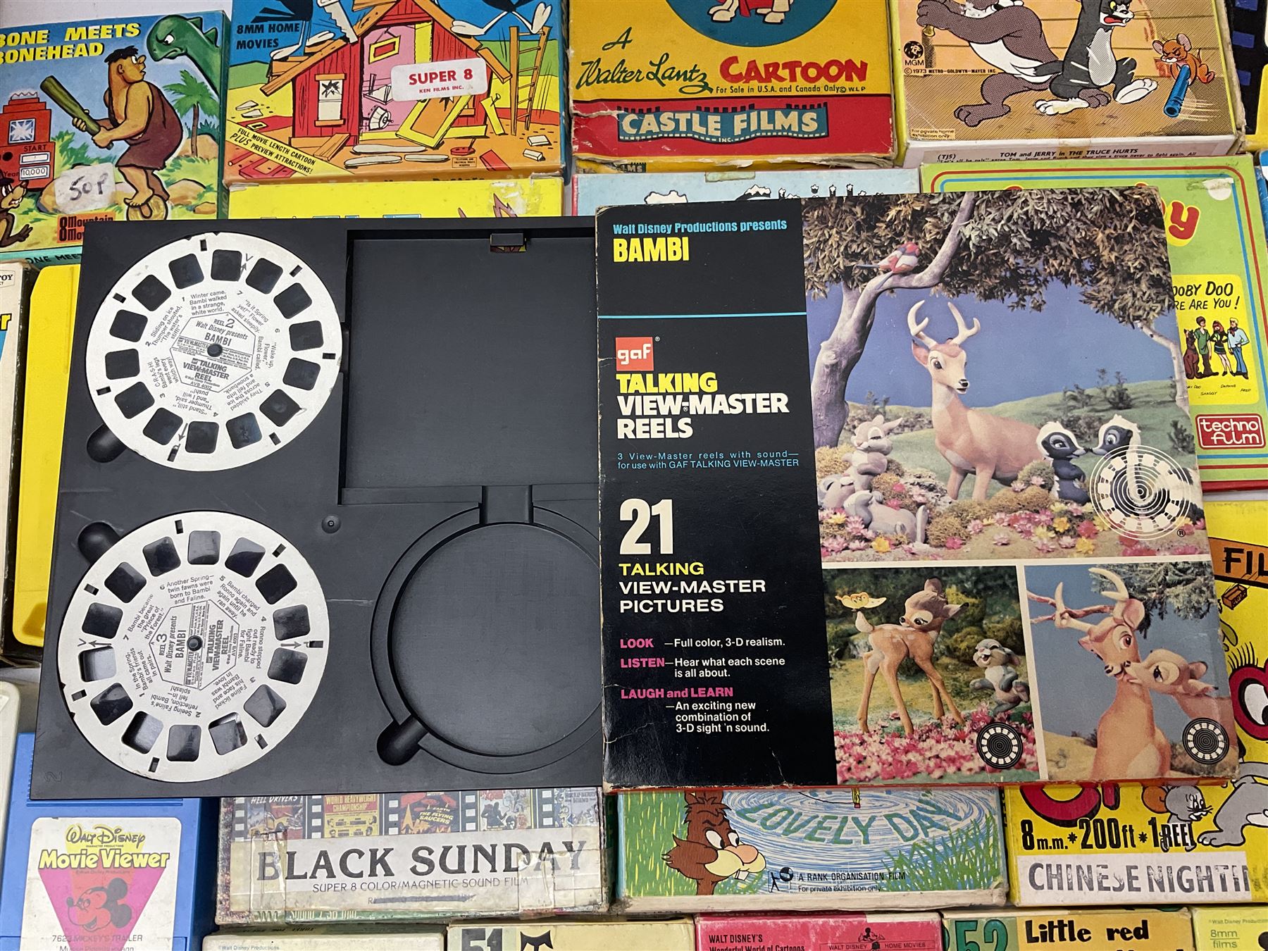 Corgi/Disney - Movie Vision, in original box, with Corgi projector, two Corgi Movie Viewers and nine films; together with 8mm film reels and strips to include Disney’s Dumbo, Mickey Mouse, Alice in Wonderland etc, most in original boxes