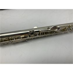 Buffet Crampon Paris three-piece flute, marked Cooper Scale AKC E, serial no.715182; cased