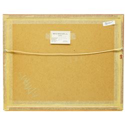 Bruce Mulcahy (West Yorkshire 1955-): 'Dewsbury from Caulms Wood', gouache signed, titled on artist's address label verso 29cm x 40cm