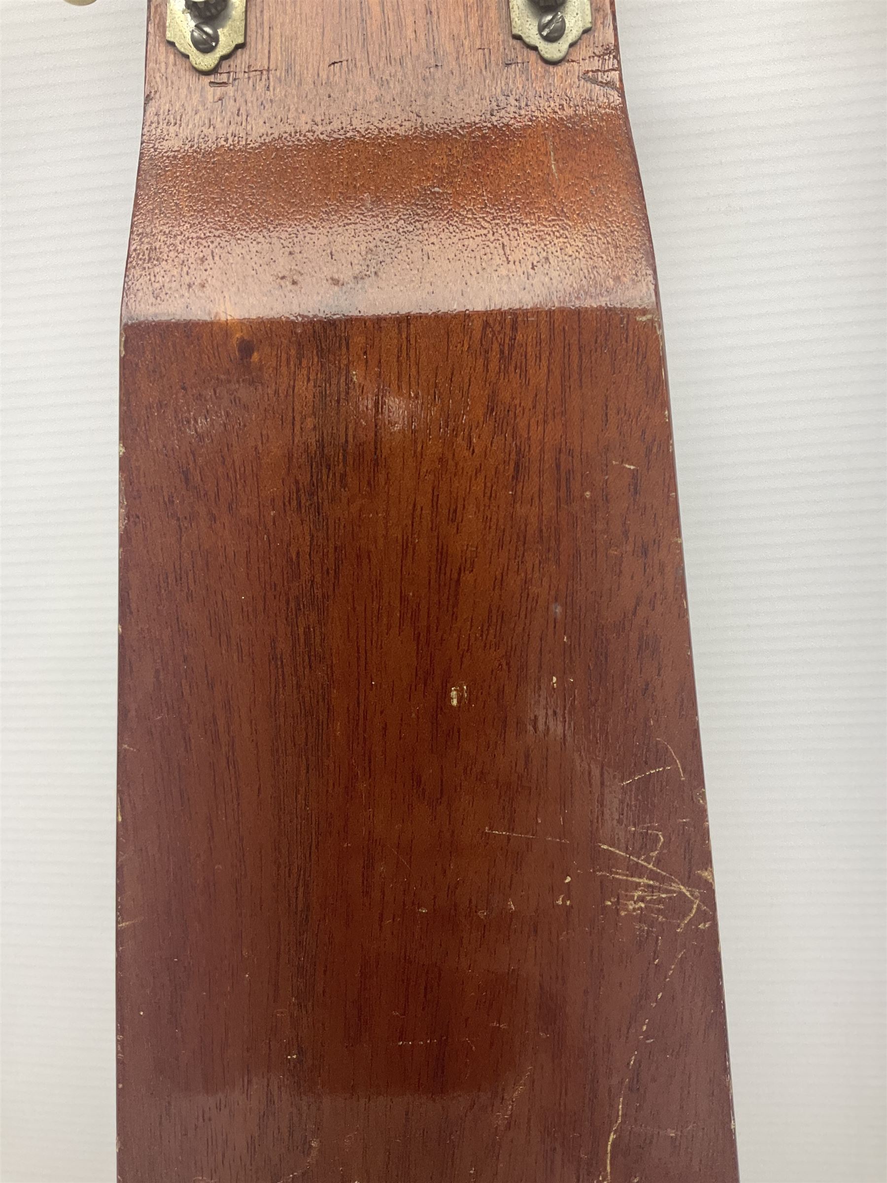 Early 1960s lap steel electric guitar with mahogany body and Plato pick-up, L81.5cm