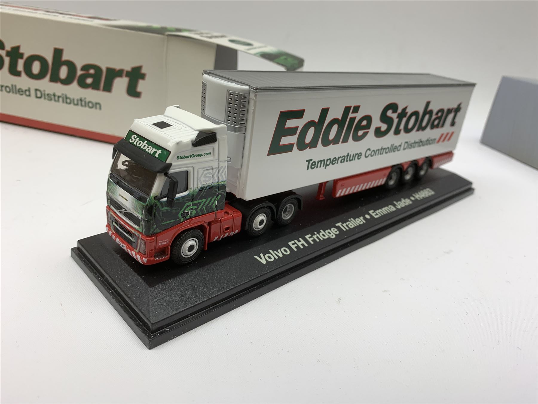 Four Atlas Editions 1:76 scale Special Edition Collector's Models of Eddie Stobart vehicles with paperwork; and another by Corgi No.59516; all mint and boxed; together with an Eddie Stobart DVD (6)