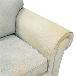 Laura Ashley - contemporary two seater sofa bed with rolled arms