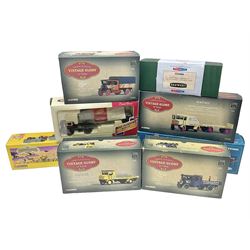 Eight Corgi die-cast models - four limited edition Vintage Glory of Steam Nos.80002, 80005, 80201 & 80205; all boxed with certificates; Classics Showman's Range No.27602; Dibnah's Choice No.CC20202; Road Transport heritage No.CC13306; and Premium limited edition Brewery No.11801; all boxed (8)