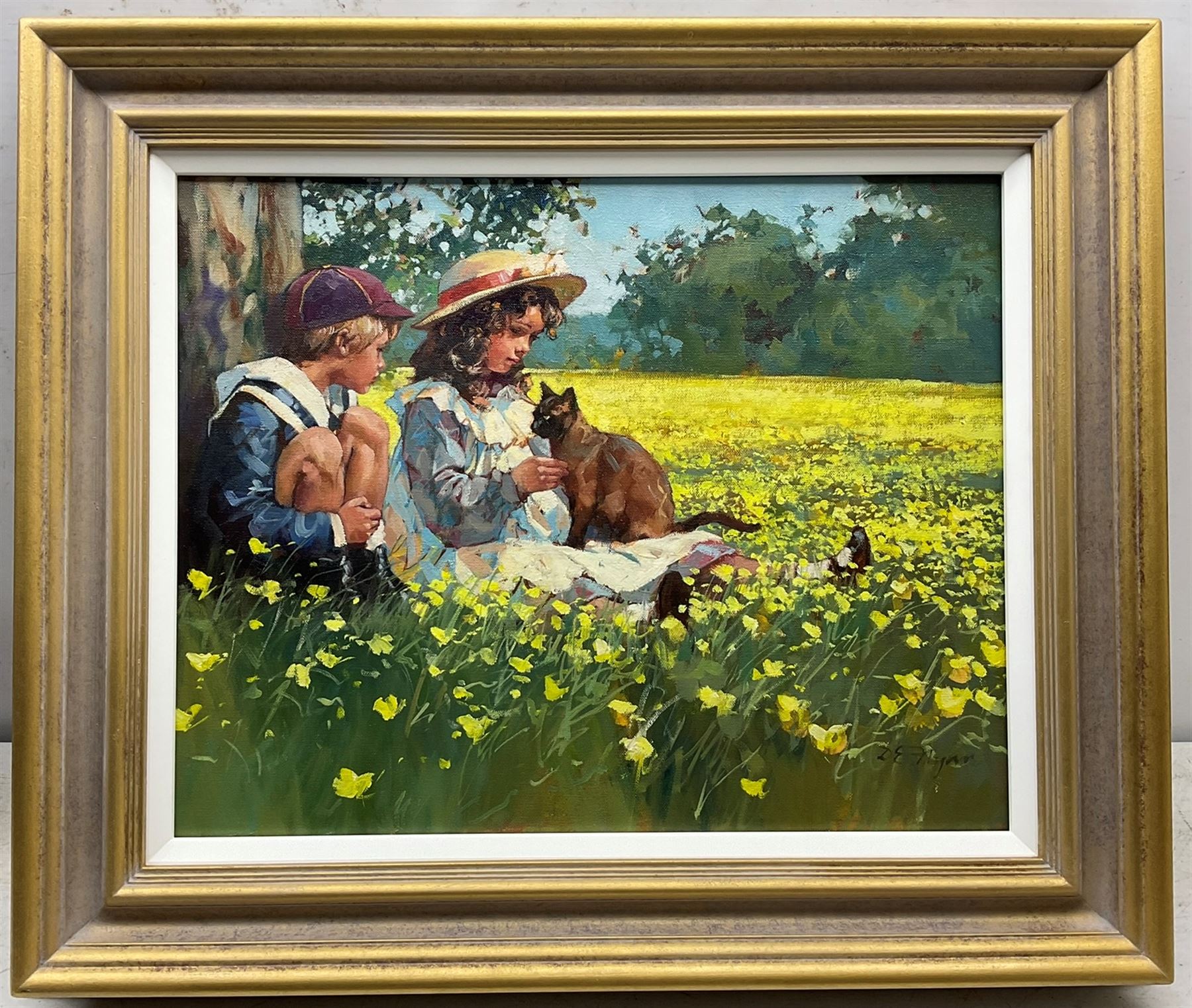 Dianne Elizabeth Flynn (Northern British 1939-): 'Languedoc Spring', acrylic on canvas signed 40cm x 50cm
Notes: Dianne was born in Huddersfield and studied at Huddersfield and Batley Schools of Art before graduating at Manchester in 1973. Painting in Languedoc and Tuscany she became a full time artist in 1976.