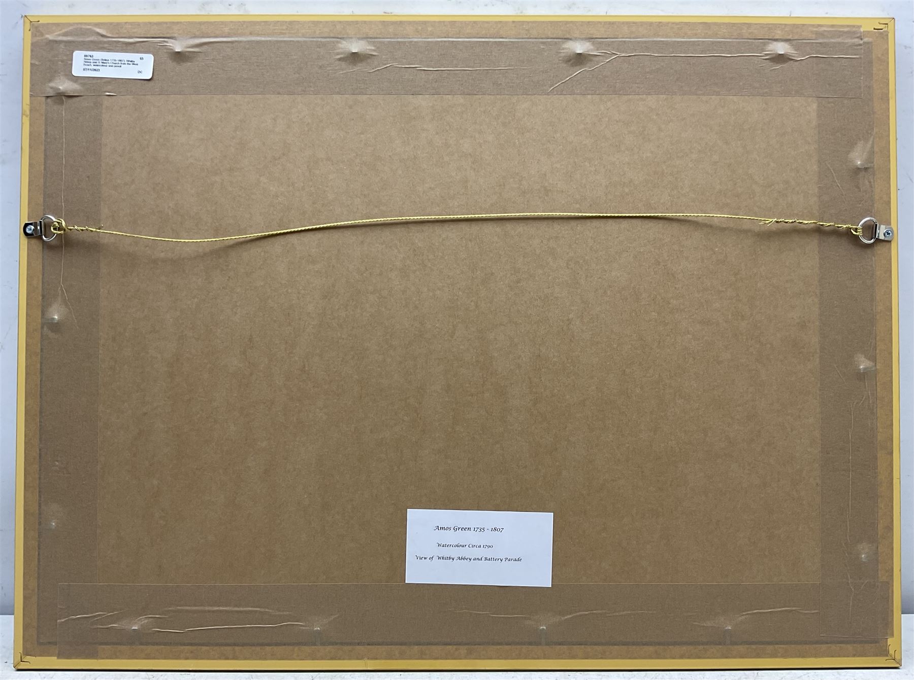 Amos Green (British 1735-1807): Whitby Abbey and Battery Parade from Whitby Sands, watercolour and pencil c.1790 unsigned 23.5cm x 39cm