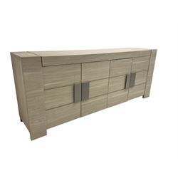 Wayfair Veasley - washed oak finish four door sideboard