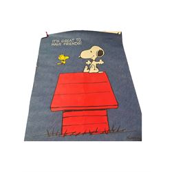 Snoopy poster 'It's great to have Friends', H70cm