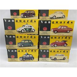 Twenty-five Lledo Vanguards 1:43 scale 1950s-1960s Classic Popular Saloon Cars die-cast models, all boxed (25)