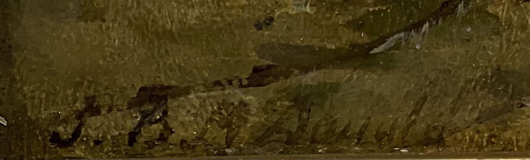 John Blake MacDonald (Scottish 1829-1901): Croft by the River, oil on board signed 24cm x 35cm