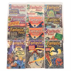Marvel Silver Age 'Fantastic Four' comic books, spanning years 1965-1968, comprising a continuous run of issues #41-#70, missing only issue #48, includes duplicates