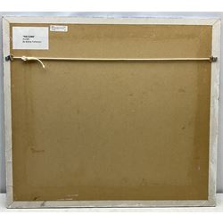 Barrie Petterson (British Contemporary): 'The Climb', acrylic on linen laid on wood signed, titled verso 60cm x 69cm