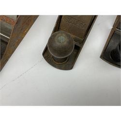 Stanley RB10 plane, two Stanley Bailey planes and another plane (4)