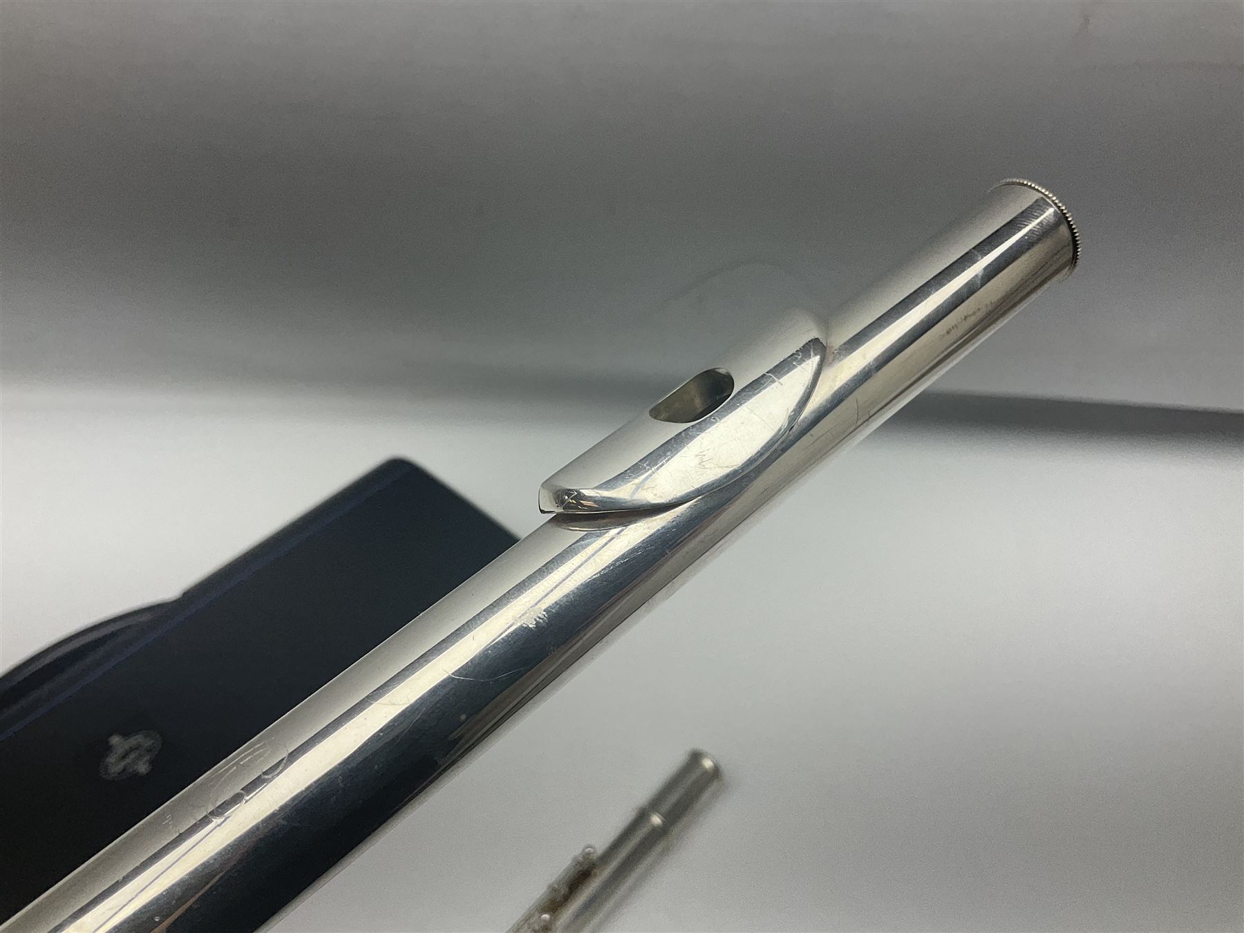 Buffet Crampon Model BC6010 silver plated three-piece flute, serial no.767918; in fitted case with cleaning rod