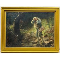 James Elder Christie (Scottish 1847-1914): Robinson Crusoe, oil on canvas signed and dated '86, 55cm x 75cm 
Provenance: private collection; with Sotheby's Glasgow, 5th February 1986, Lot 136