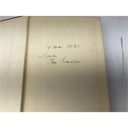 Shakespeare, William: Shakespeare's Comedy of Twelfth Night, or What You Will, illustrated by William Heath Robinson, Andersen, Hans Christian: Hans Andersen's Fairy Tales, illustrated by William Heath Robinson, Barrie, J.M: Peter Pan in Kensington Gardens, illustrated by Arthur Rackham, Sitwell, Sacherverell: Dance of The Quick and the Dead' and Johann Wolfgang von Goethe. Iphigenie auf Tauris