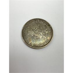 Coins including enamelled King George V 1927 Australia one florin, King George V Great British 1931 half crown, various pre-decimal pennies, 'Scarborough School Board' cased medallion etc 