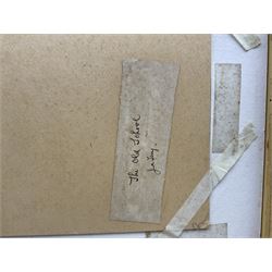 Joseph Alfred Terry (Staithes Group 1872-1939): 'The Old School', oil on card, titled and signed verso 26cm x 31cm