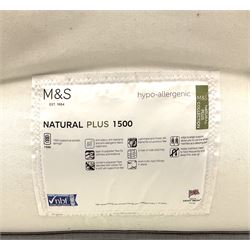 M&S Natural Plus 1500 4’ 6” double mattress