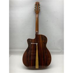 Spanish Gitano Manuel Rodriguez Maccaferri guitar, model no.EMC1; bears label; L98cm; in lightweight carrying case