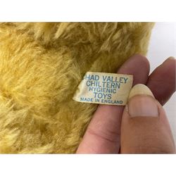 Dean's Rag Book limited edition teddy bear 'Bell Bear' No.221/1500 H32cm; Chad Valley Chiltern Hygenic teddy bear seated holding a honey pot; 1960s plush covered 'Sooty' teddy bear; and another smaller plush covered teddy bear (4)