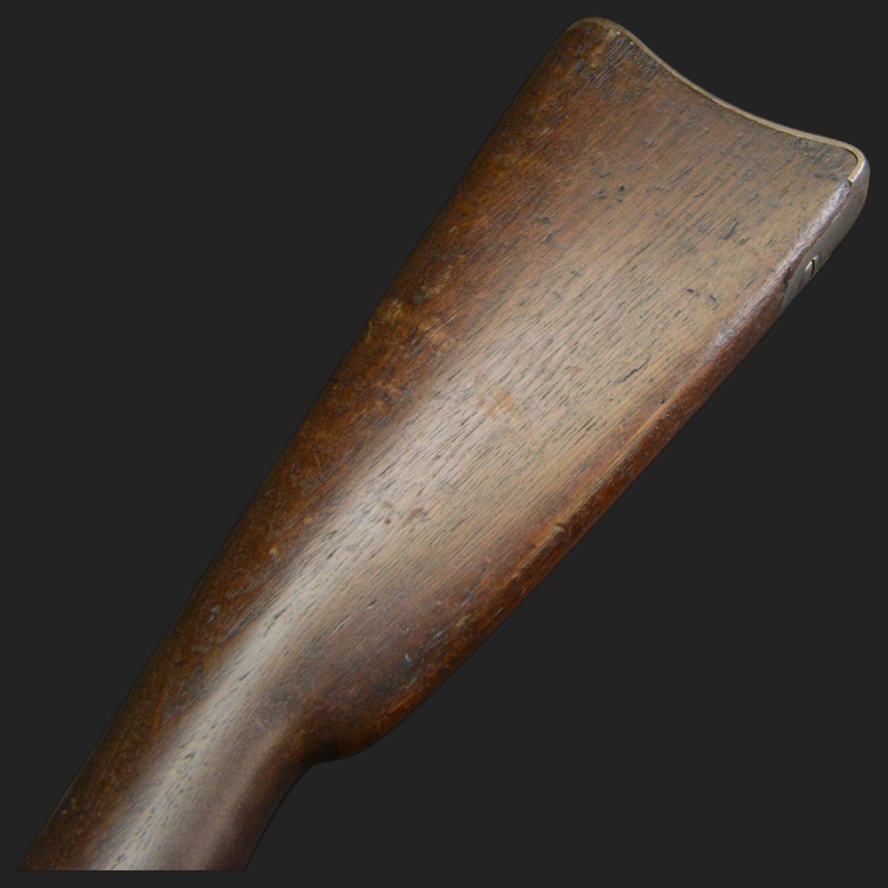 Springfield single shot service rifle, 1866 Allin conversion trapdoor model, 50-70 Cal, the lock marked 1864 with eagle and 