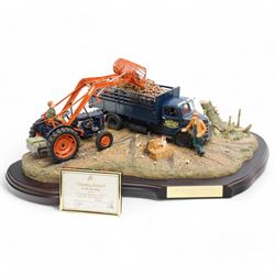 Country Artists 'A Vintage Harvest - 1957' large figural group, by  Antony Halls and Bob Price, model no. 01708, limited edition 135/570, on wooden base, with framed certificate W49cm