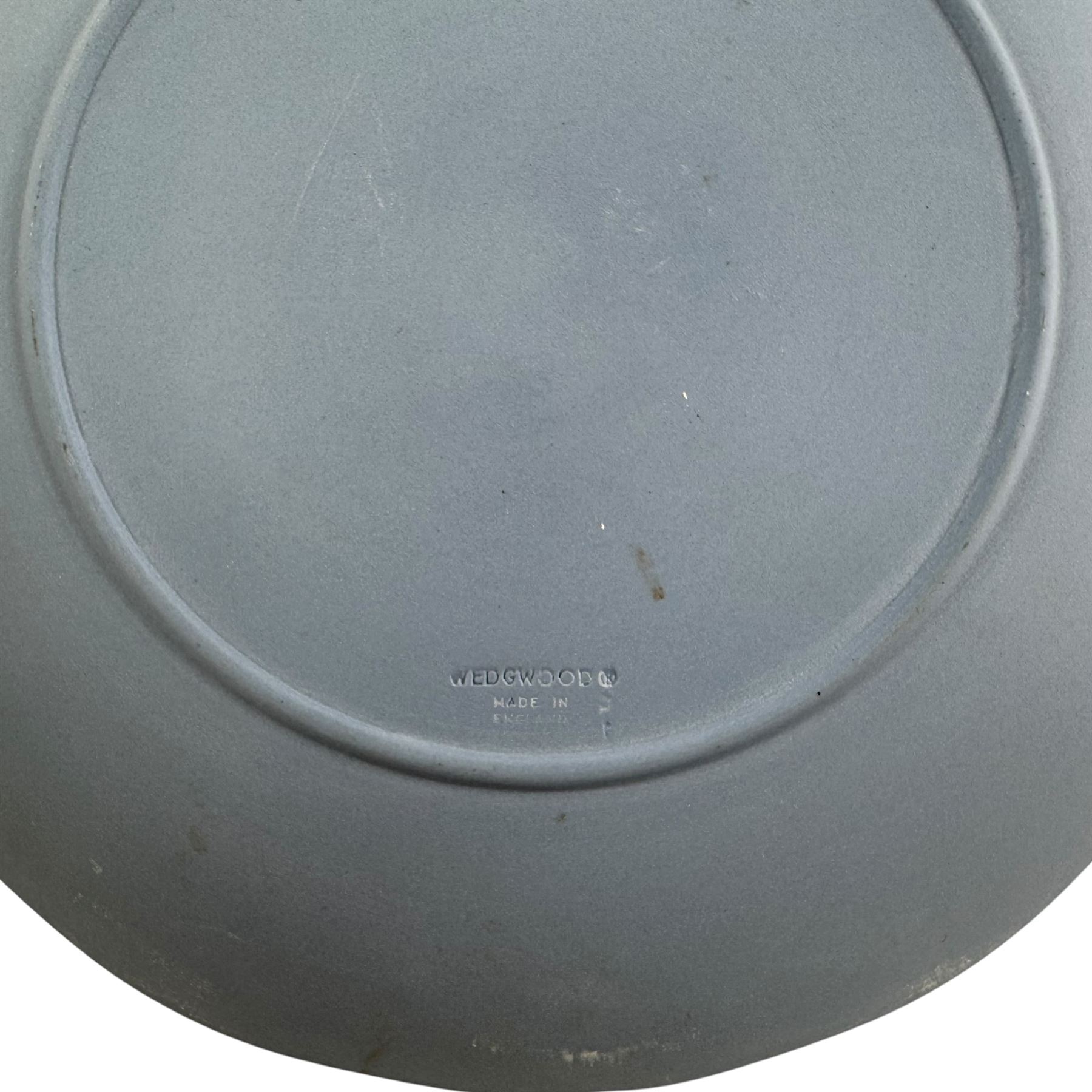 Collection Wedgwood Jasperware including clock, lighter, biscuit barrel and trinket boxes, together with other Wedgwood  