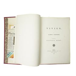  Tennyson, Alfred - 'Vivien' - Illustrated by Gustave Dore, Published by Edward Moxon and Co. 1867 - A Folio Edition complete with prints, all edges gilt in red and gilt boards