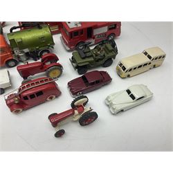 Mamod steam engine, together with other die cast cars etc