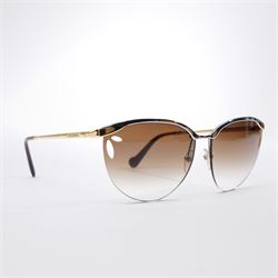 Louis Vuitton - pair of half-rim sunglasses, with gradient tinted lenses with pierced corn...