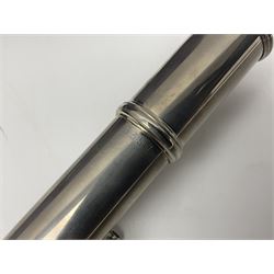 Lafleur three-piece flute, serial no.3357; in fitted carrying case