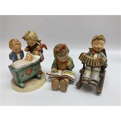 Twenty five Hummel figures by Goebel, to include Tuning up, Blessed Event, Book Worm, The Little Architect etc 