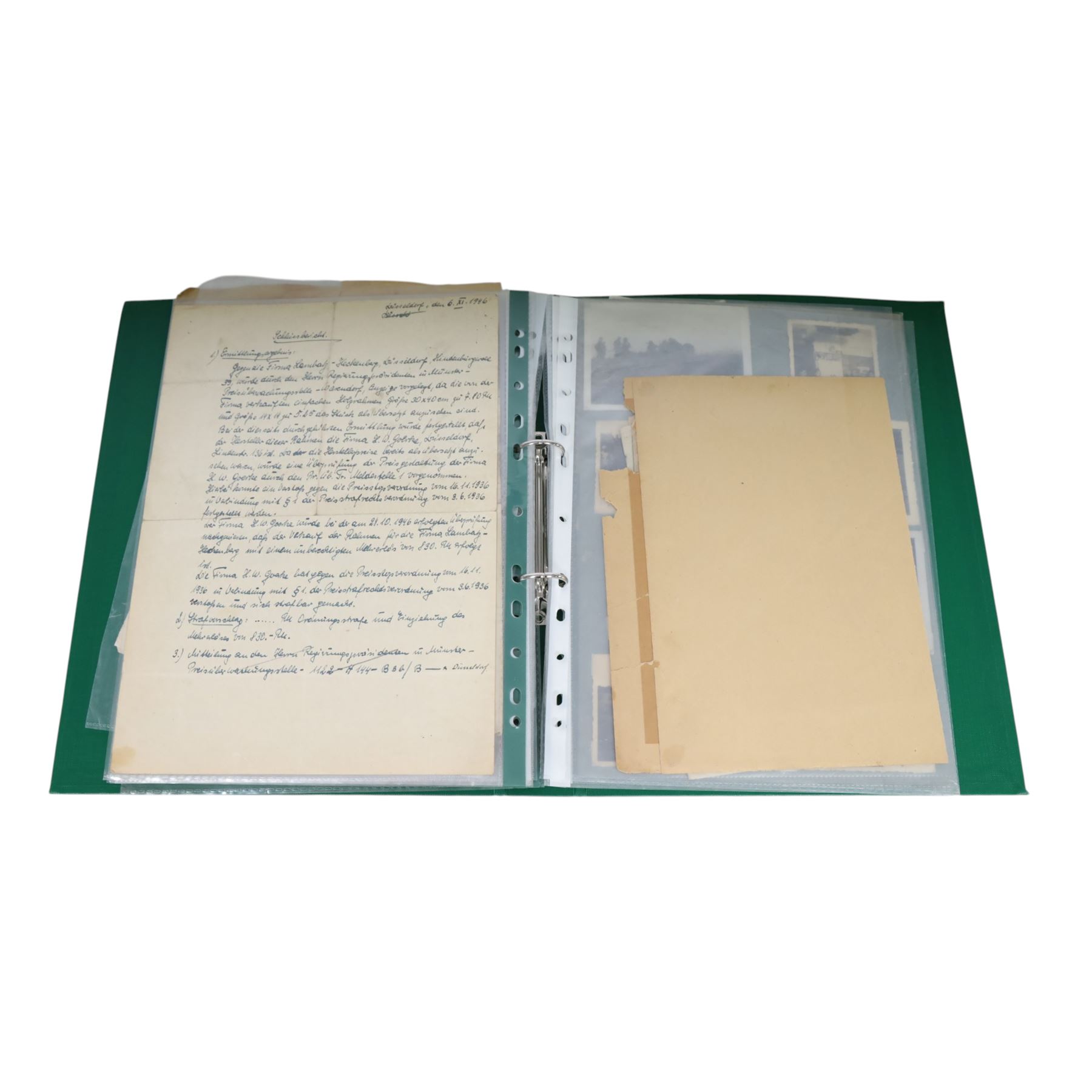 Collection of Third Reich German Ephemera, citations and certificates, photographs, an album of cigarette cards - Bilder Deutsche Geschichte, Deutschland Im Zweiten Weltkrieg, prints etc 