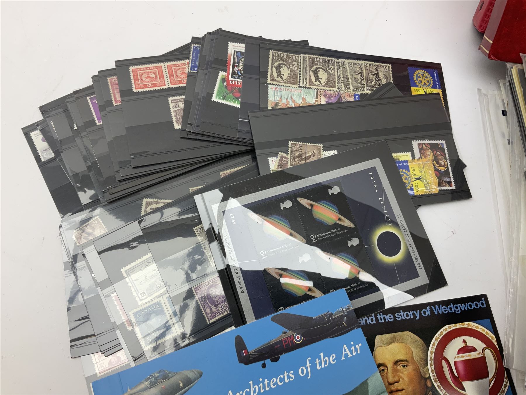 First day covers, PHQ cards and stamps, including small number of mint Queen Elizabeth II stamps, Elizabeth and Philip Diamond Wedding Anniversary 2007 Gibraltar two pound coin cover etc, in one box