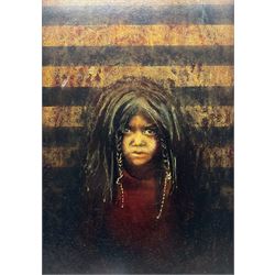 Brian Tozer (British 1944-): 'Quilcene Boy', acrylic on canvas board signed titled and inscribed verso 72cm x 48cm